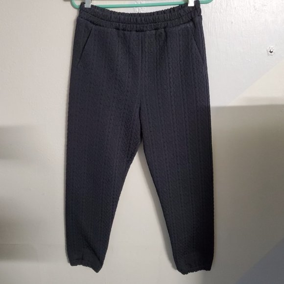 New 3.1 Phillip Lim jacquard textured high waisted ankle cropped jogger pants - Picture 2 of 7